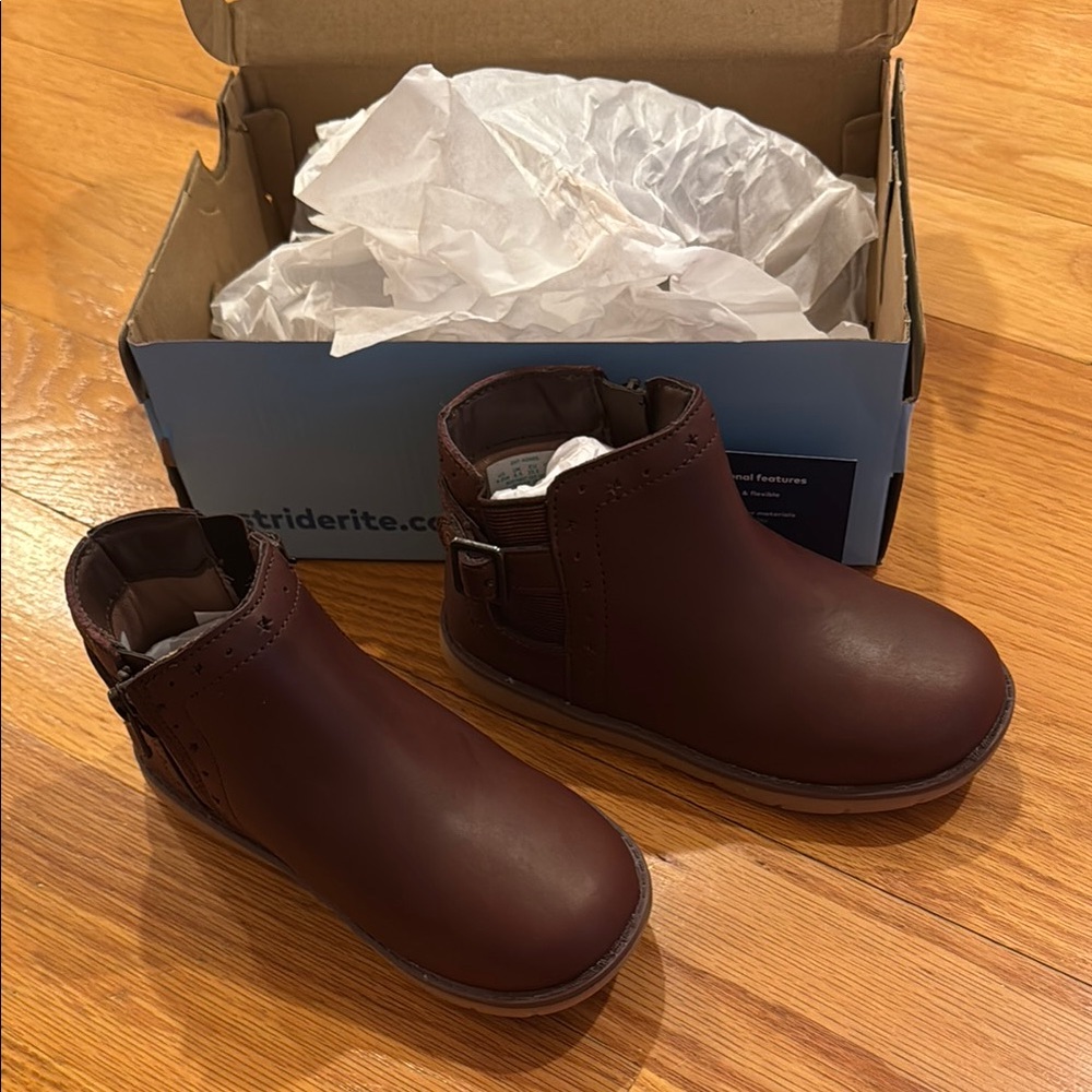 Stride Rite Brown Kids Boots 9.5W